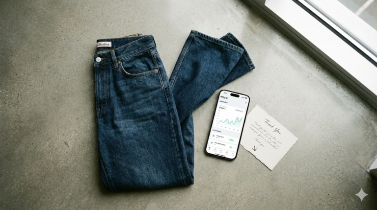 Professional Poshmark selling strategy workspace with fashion inventory and automation software.